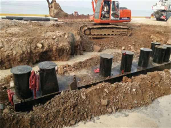 河南洛阳生活污水处理设备安装现场